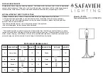 Safavieh LIT4527A Quick Start Manual preview