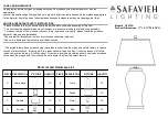 Safavieh LIT470A Quick Start Manual preview