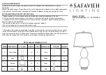 Safavieh LITS4093 Quick Start Manual preview