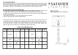 Preview for 1 page of Safavieh MAEVE LIT4114A Manual