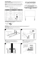 Предварительный просмотр 1 страницы Safavieh MCR4045 Assembly Instructions