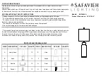 Safavieh MLT4004A Quick Start Manual предпросмотр