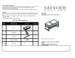 Safavieh Nolen SFV8705A Quick Start Manual предпросмотр