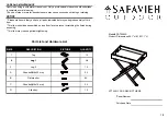 Safavieh PAT2004A Quick Start Manual предпросмотр