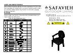 Preview for 2 page of Safavieh PAT6706 Assembly