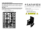 Предварительный просмотр 1 страницы Safavieh PAT6707 Instructions