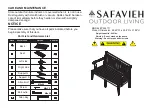 Предварительный просмотр 1 страницы Safavieh PAT6717 Assembly Instructions Manual