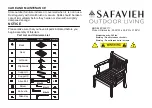 Предварительный просмотр 4 страницы Safavieh PAT6717 Assembly Instructions Manual