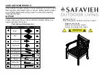 Предварительный просмотр 2 страницы Safavieh PAT6718 Assembly Instructions