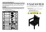 Предварительный просмотр 2 страницы Safavieh PAT6719A Assembly Instructions