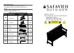 Предварительный просмотр 1 страницы Safavieh PAT6738 Assembly Instructions