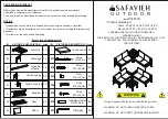 Preview for 1 page of Safavieh PAT6749 Assembly Instructions