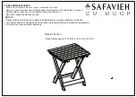 Safavieh PAT7020A Assembly Instructions предпросмотр