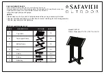 Preview for 3 page of Safavieh PAT7043 Assembly Instructions