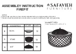 Preview for 1 page of Safavieh PIT1007A Assembly Instruction