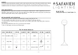 Предварительный просмотр 1 страницы Safavieh RENATO FLL4006A Quick Start Manual