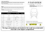 Safavieh Rodrik ACH4005 Quick Start Manual предпросмотр