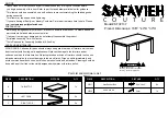 Предварительный просмотр 1 страницы Safavieh SFV2137 Manual