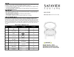 Предварительный просмотр 1 страницы Safavieh SFV2301A Manual