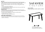Предварительный просмотр 1 страницы Safavieh SFV4201 Manual