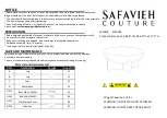 Предварительный просмотр 1 страницы Safavieh SFV5052 Manual