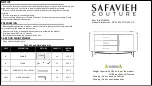 Предварительный просмотр 1 страницы Safavieh SFV6613A Manual