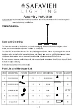 Preview for 1 page of Safavieh SHEFTON PND4012A Assembly Instruction