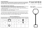 Safavieh TBL4015A Quick Start Manual preview