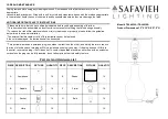 Safavieh TBL4032A Quick Start Manual preview