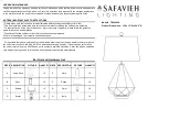 Предварительный просмотр 1 страницы Safavieh TBL4046A Care And Maintenance