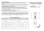 Safavieh TBL4064 Quick Start Manual preview