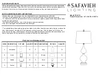 Safavieh TBL4119 Quick Manual preview