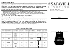 Safavieh TBL4140A Manual предпросмотр