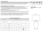 Preview for 1 page of Safavieh TBL4162 Manual