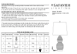 Safavieh TBL4241A Quick Start Manual preview
