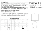 Safavieh TBL4242A Assembly Manual предпросмотр