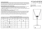 Safavieh TBL4284 Quick Start Manual preview