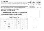 Предварительный просмотр 1 страницы Safavieh TBL4285 Quick Start Manual