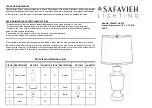 Предварительный просмотр 1 страницы Safavieh TBL4287A-SET2 Quick Start Manual