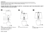 Предварительный просмотр 2 страницы Safavieh TBL4365 Quick Start Manual