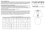 Safavieh TBL4386A Assembly Instructions предпросмотр