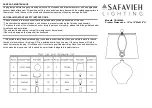 Safavieh TBL4394A Quick Manual предпросмотр