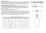 Предварительный просмотр 1 страницы Safavieh TBL4408A Manual