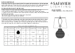 Предварительный просмотр 1 страницы Safavieh TBL4428A Manual