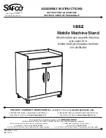 Safco 1852 Assembly Instructions Manual preview