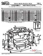 Preview for 1 page of Safco 1852 Assembly Instructions