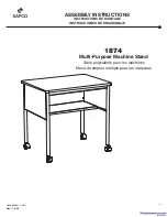 Предварительный просмотр 1 страницы Safco 1874 Assembly Instructions Manual