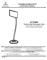 Preview for 1 page of Safco 4174GR Assembly Instructions