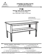 Safco 7749 Assembly Instructions Manual preview