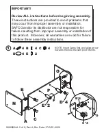 Preview for 5 page of Safco Resi RESH72 Manual